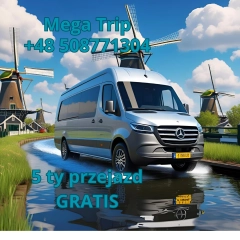 Przewóz osób do Niemiec, Holandii, Belgii, 5ty przejazd Gratis