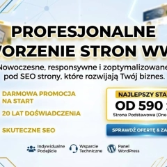 Własna strona WWW od 590 zł - profesjonalnie i bez przepłacania