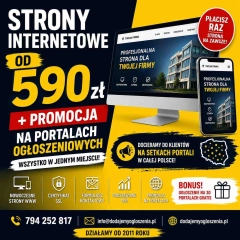 Strony WWW od 590 PLN TANIO + projekt wstępny za darmo