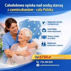 Opieka seniora bez przerwy – 24h